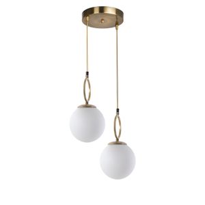 Morino 2 Li Tepsili Beyaz Camlı Eskitme Sarkıt White Chandelier