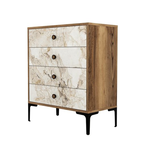 Lizbon 538 - Walnut, White Walnut
White Dresser slika 4