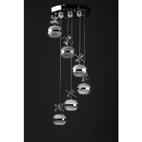 Luster Prenses8727-2 Chrome sa kristalima slika 3