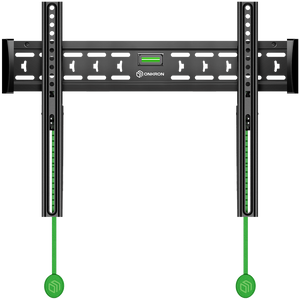 ONKRON Fiksni Zidni Nosač za TV za 43 do 85-inčne Ravne Ploče, Crni