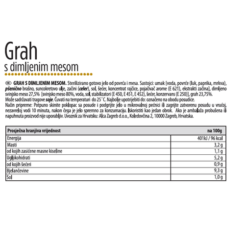 Carnex grah sa dimljenim mesom 400g slika 3