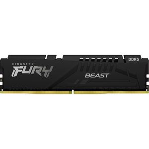 Kingston KF548C38BB-16 DDR5 16GB 4800MHz [FURY BEAST], Non-ECC UDIMM, CL38 1.1V, 288-Pin 1Rx8, w/Heatsink