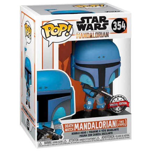 POP figure Star Wars Mandalorian Death Watch Mandalorian Two Stripes Exclusive slika 3