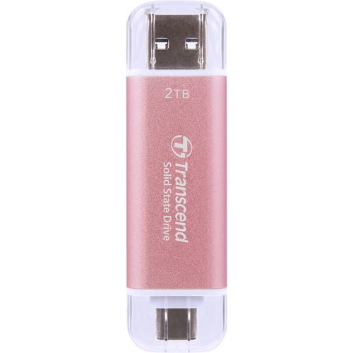 Transcend TS2TESD310P 2TB, Portable SSD, ESD310P, USB 10Gbps, Type C/ A,Pink slika 3