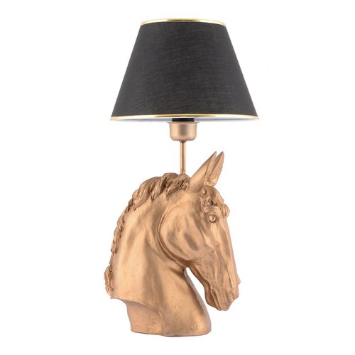 Opviq Stolna svjetiljka, Horse - Black, Gold slika 6