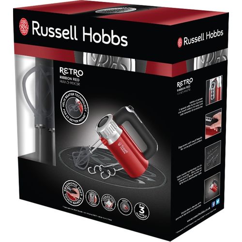 Russell Hobbs Ručni mikser 25200-56 retro crveni slika 2