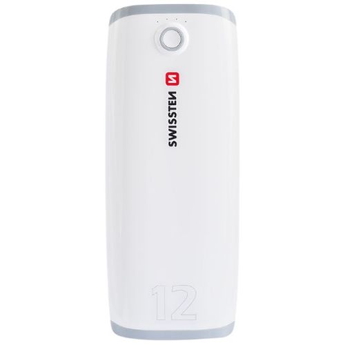 SWISSTEN Power Bank 12000mAh, 2*USB, bijeli + svjetiljka slika 2