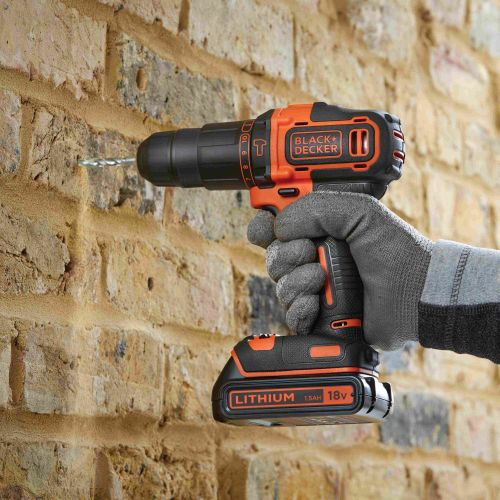 Black & Decker BDCHD18S1KA aku udarna bušilica s priborom  slika 2