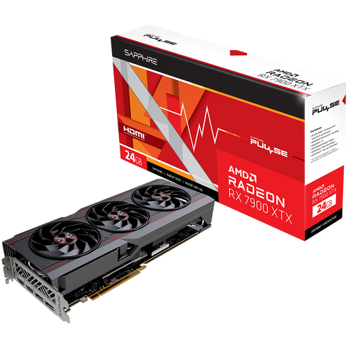 SAPPHIRE AMD RADEON RX 7900XTX GAMING OC Pulse 24GB GDDR6 384bit, 2525MHz / 20Gbps, 2x DP, 2x HDMI, 3 fan, 2.7 slots slika 6