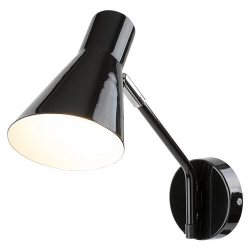 Rabalux Alfons, metal zidna lampa, crna-hrom, E27 1x MAX 25W slika 2