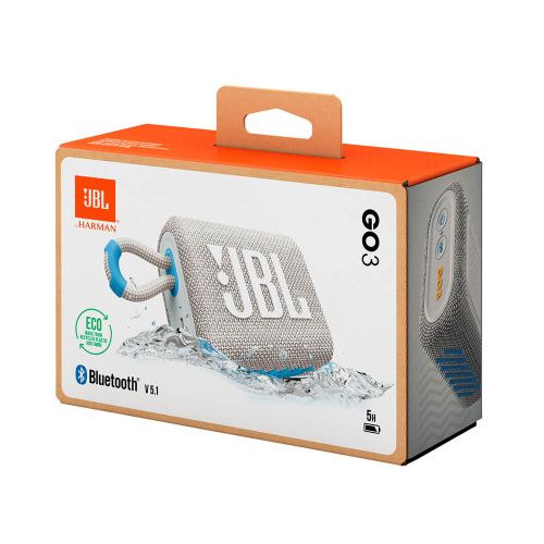 JBL GO 3 ECO Prijenosni Bluetooth zvučnik, bijeli slika 7