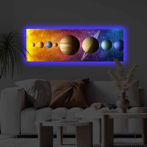 3090KTLGDACT - 002 Multicolor Decorative Led Lighted Canvas Painting