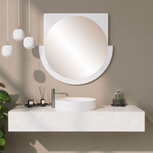 Lucky Mirror - White White Decorative Mirror slika 1