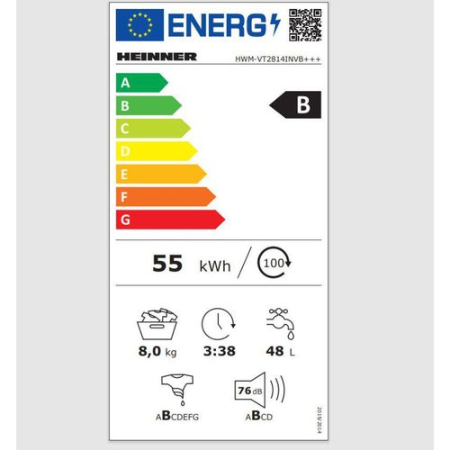 Heinner Perilica Rublja HWM-VT2814INVB+++ - Savršena Kombinacija Učinkovitosti i Inovacije slika 2