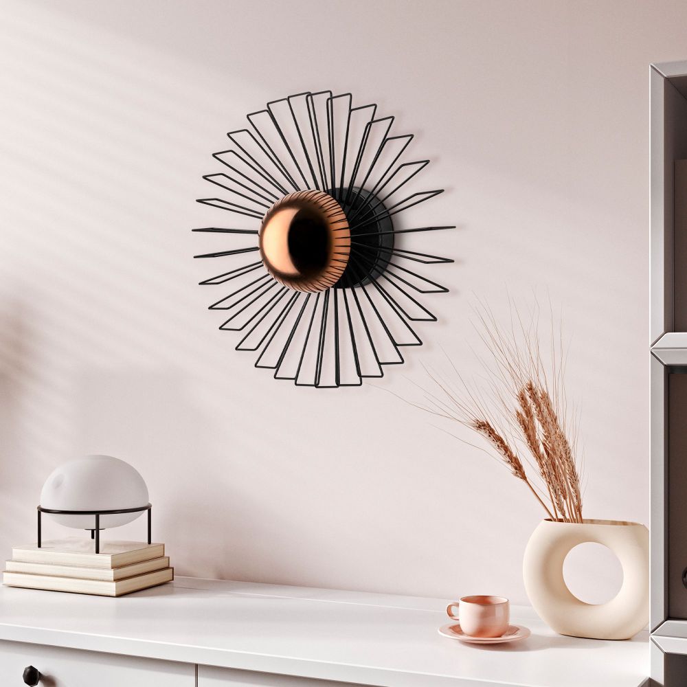 Zidna Lampa Kaya - 15230 - M, boje: Crna slika 1