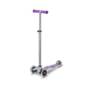 Micro Romobil Maxi Deluxe Flux LED, Ljubičasti