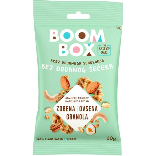 Boom Box Zobena granola sa orašastim voćem 60g slika 1