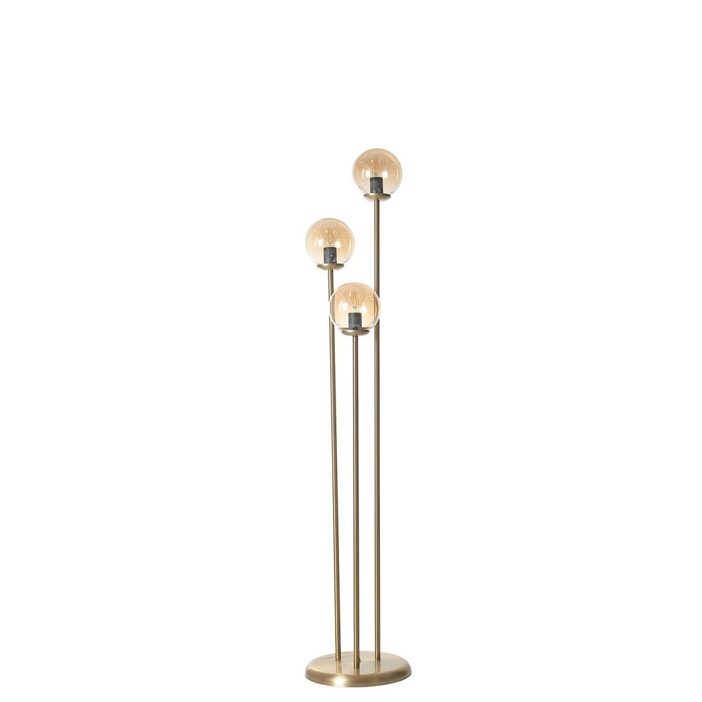 Judy 3 Lü Eskitme Bal Camlı Lambader Amber Floor Lamp slika 3