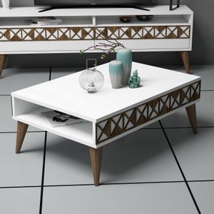 Line - White White Coffee Table