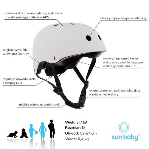 Sun Baby dječja kaciga Tracker 3-7 cubic slika 9