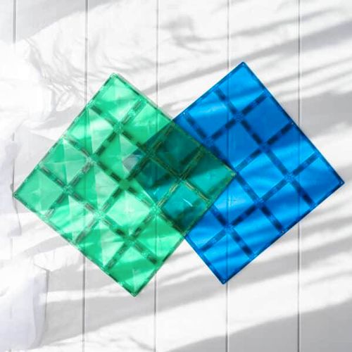 Connetix Magnetni konstruktor Rainbow Blue & Green Base plate 2 dela slika 2