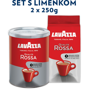 Lavazza Mljevena kava Qualita Rossa s limenkom 2x250g