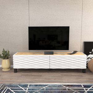 TV stalak Lerze u plavoj i bijeloj boji