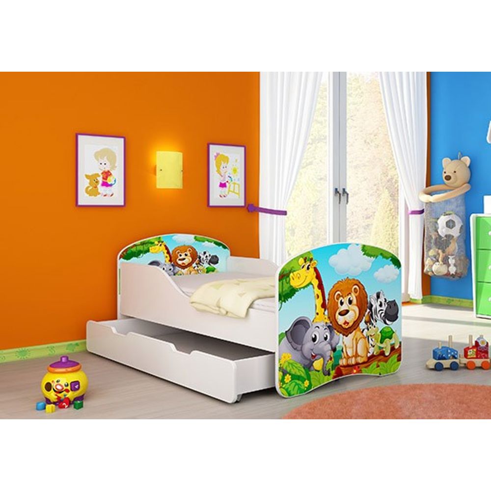 ACMA Dječiji krevet Acma I sa ladicom - 140x70cm - Dezen 02 slika 1