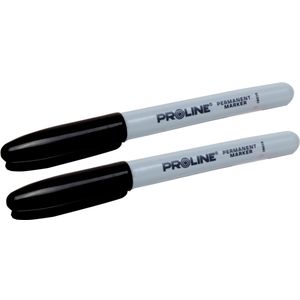 Marker "BULLET" trajni crni 2kom 38032
