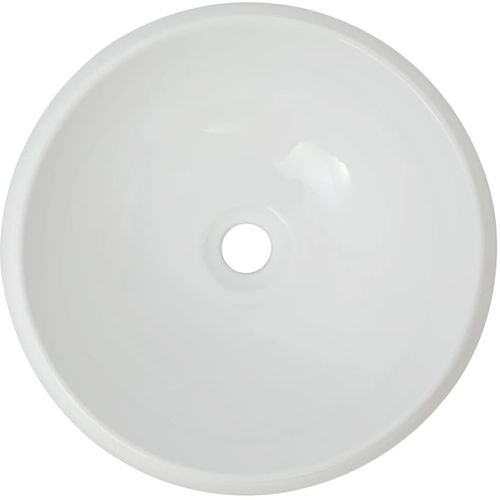 Dvodijelni set kupaonskog namještaja keramički bijeli slika 43