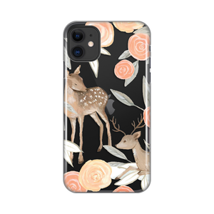 Torbica Silikonska Print Skin za iPhone 11 6.1 Flower Deer