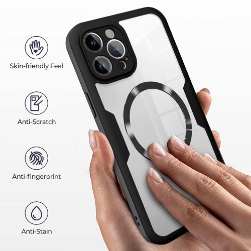 Techsuit – ColorVerse 360 ​​MagSafe serija obostrana zaštitna maskica za iPhone 12 Pro – crna slika 5