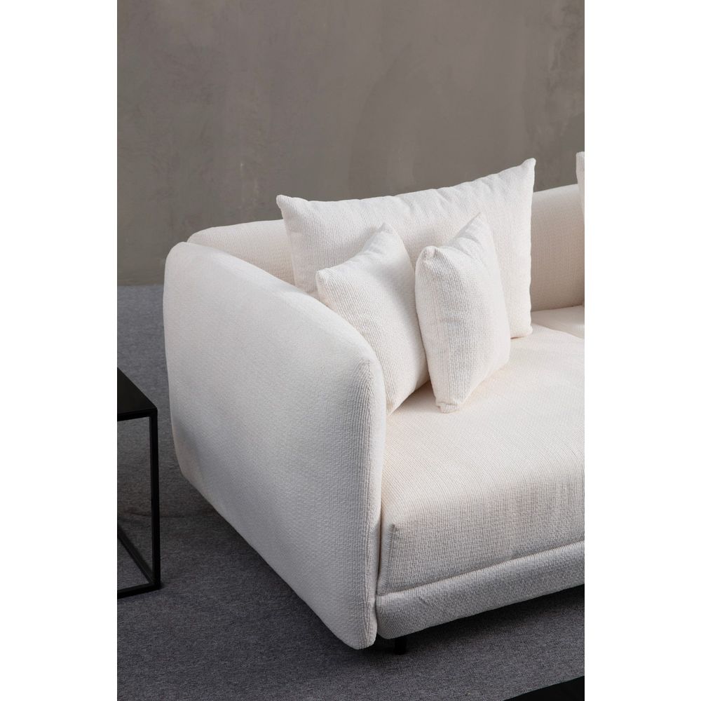 Floransa - Bijeli Ugaoni Sofa slika 3