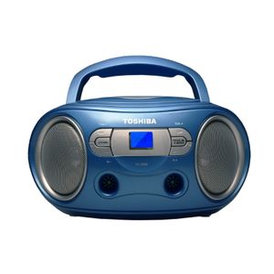 TOSHIBA boombox, FM, CD, LCD, DC + baterije, plavi TY-CRS9