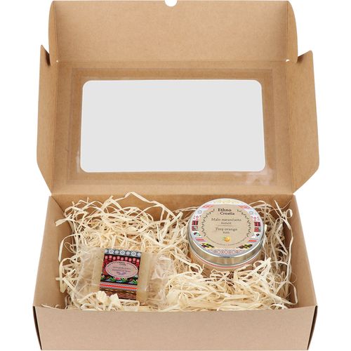Poklon paket Ethno Croatia Mandarina, mirisna svijeća i prirodni sapun slika 4