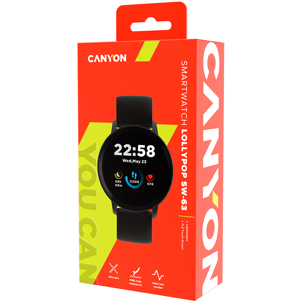 CANYON Lollypop SW-63 Pametni Sat, Crni slika 6