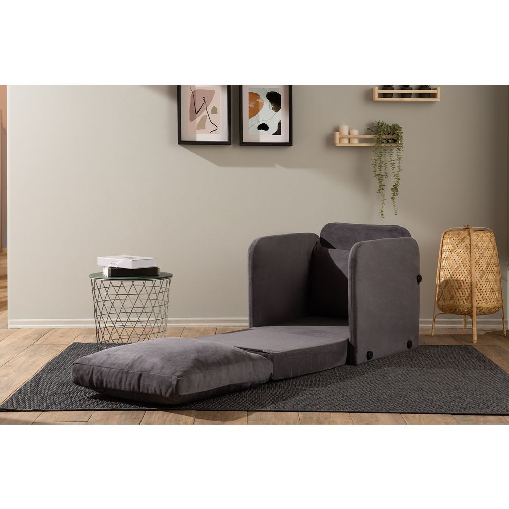 Saga Single - Siva 1-Mjesta Sofa-Krevet slika 4