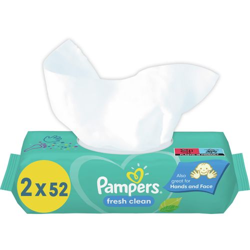 Pampers vlažne maramice  FRESH 2X52 kom slika 3