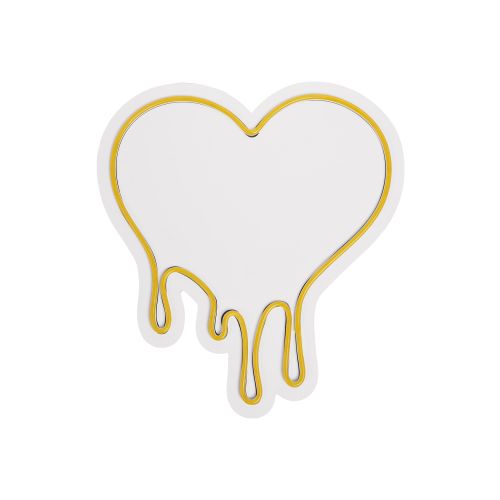 Wallity Ukrasna plastična LED rasvjeta, Melting Heart - Yellow slika 4