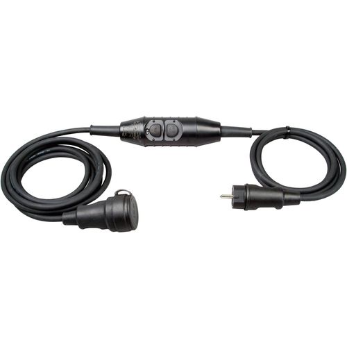 Kopp 1438.0001.5 produžni kabel za osobnu zaštitu  s PRCD 230 V crna IP44 slika 2