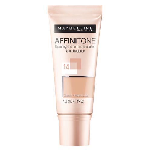 Maybelline New York Affinitone tečni puder 14 Creamy Beige slika 1