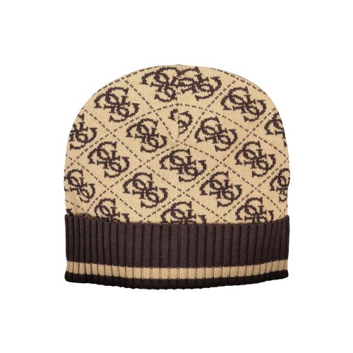 GIUESS JEANS BROWN MEN'S BEANIE slika 1