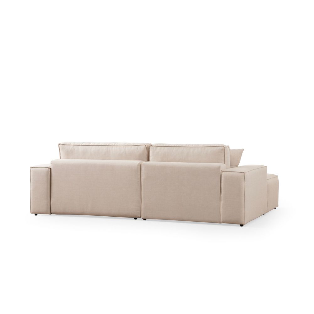 Pırlo Corner Left - Ecru Ugao Sofa na Razvlačenje slika 8