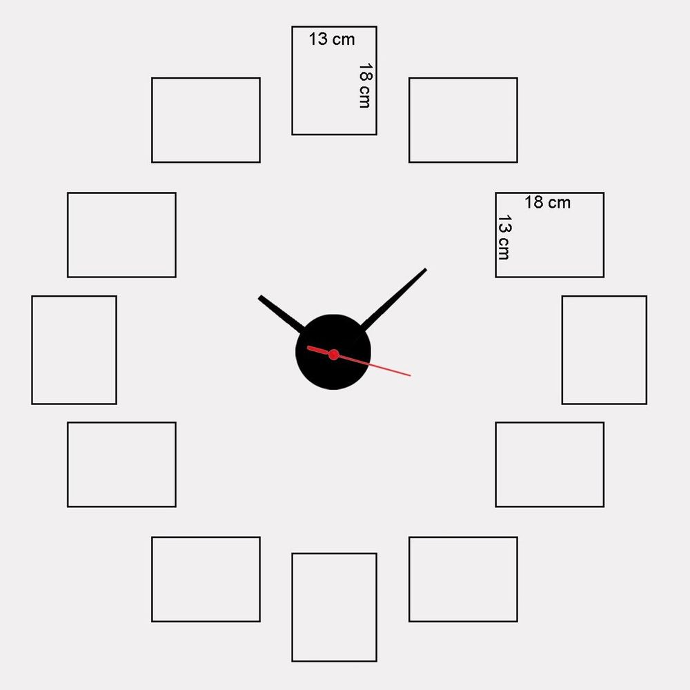Decorative wall clock SCS01, colour: multicolor slika 3