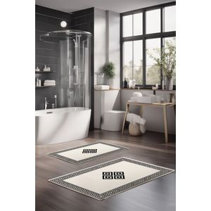 Set prostirki za kupatilo (2 komada) CT-5070, boje: više boja