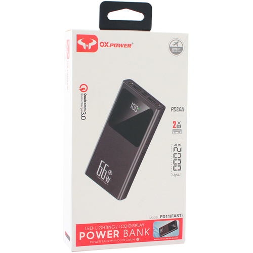 Back up baterija Oxpower PD11 5V 3A 12000 mAh crna slika 1