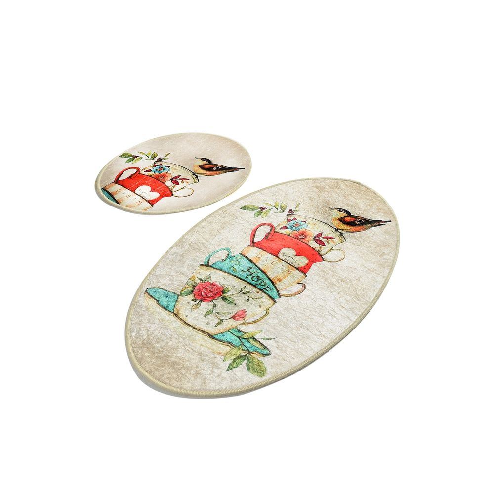 Set Kupatilskih Prostirki Fincan Djt Multicolor (2 Komada) slika 2
