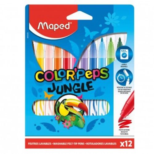 Flomasteri školski Maped Color'Peps Jungle 12/1 slika 1