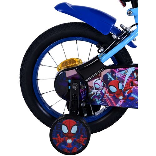 Dječji bicikl Volare Spidey Kids 14" plavi s dvije ručne kočnice slika 3