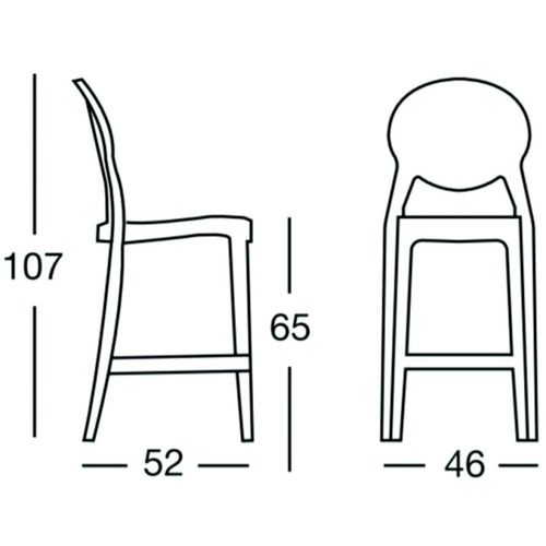 Dizajnerske polubarske stolice — by LUISA B. • 2 kom. slika 3